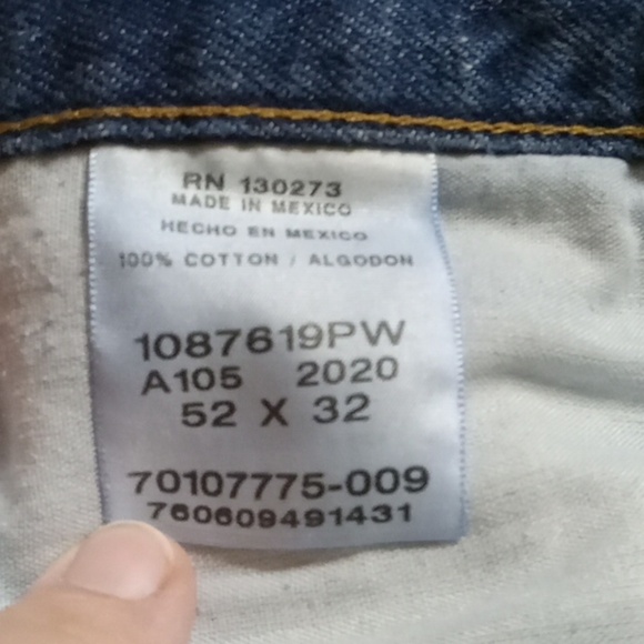 Rustler Jeans Straight Relax Classic High Rise Dark Blue Big & Tall Men 52x32 - Picture 6 of 11